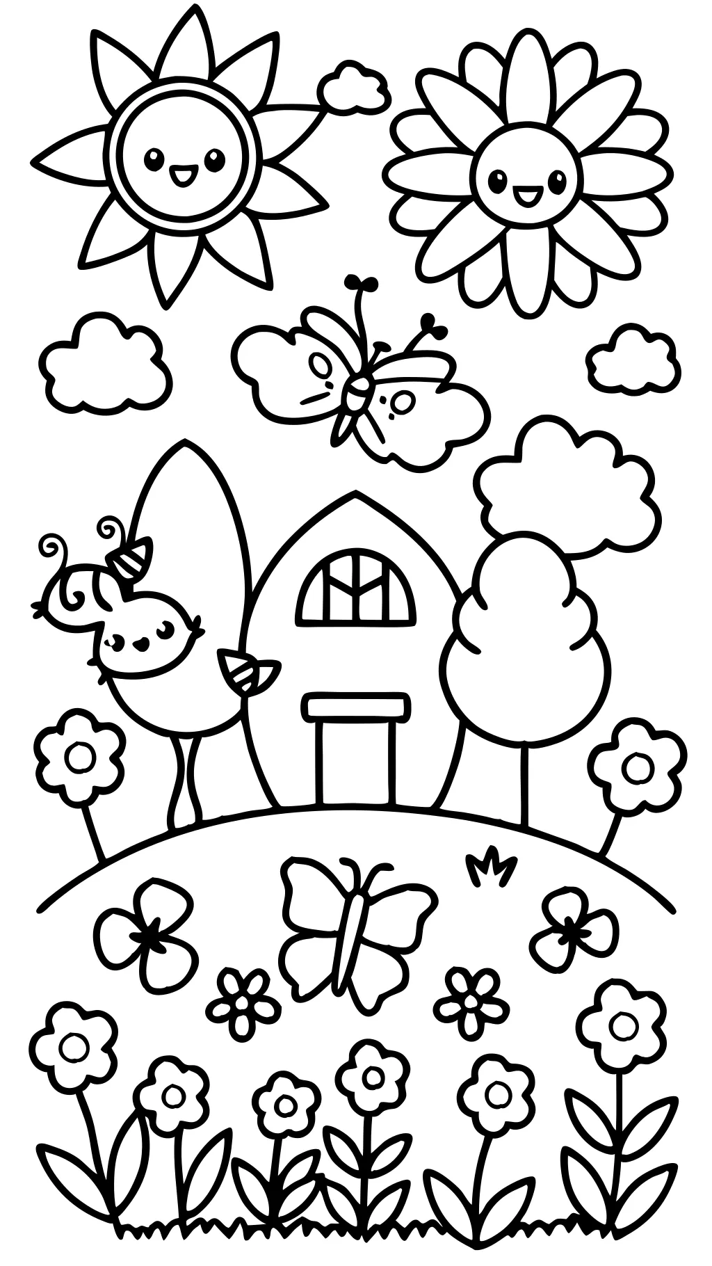 free printable springtime coloring pages